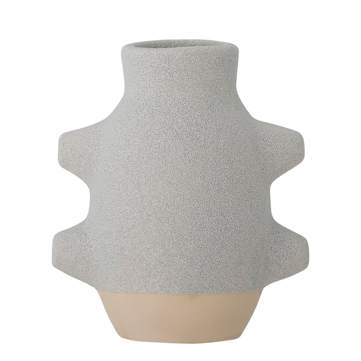 Birka Vase H 16 cm von Bloomingville in weiß