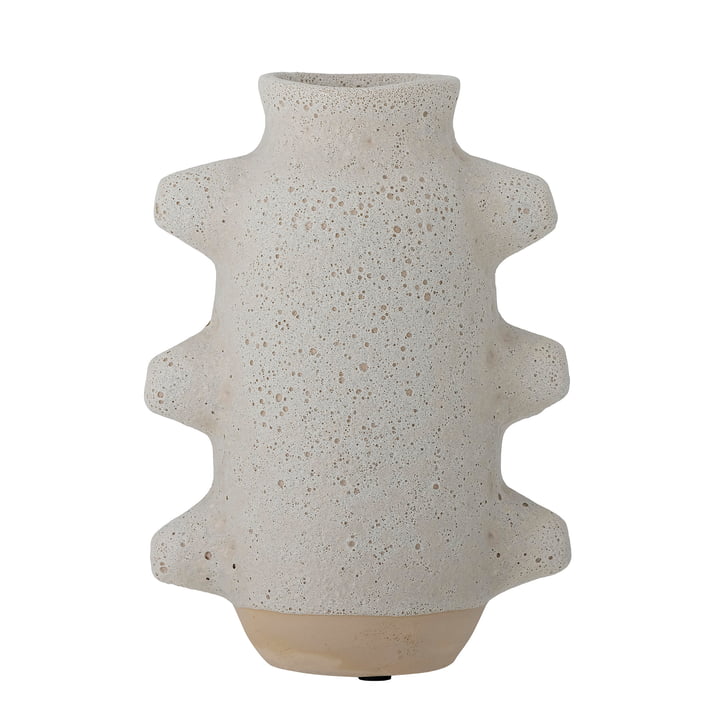 Birka Vase H 23 cm von Bloomingville in weiß