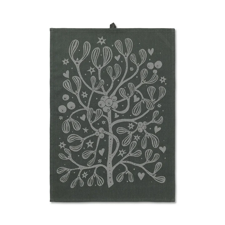 Mistletoe Geschirrtuch, dark green von Ferm Living