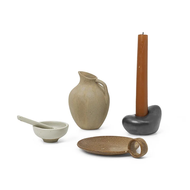 Keramik Adventsgeschenke, mehrfarbig (4er-Set) von Ferm Living