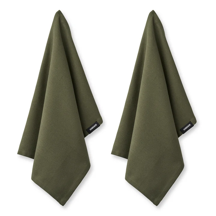 Geschirrtuch aus Biobaumwolle von Humdakin in der Ausführung evergreen