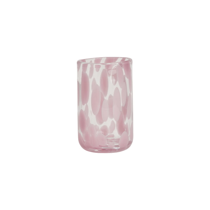 Jali Trinkglas von OYOY in der Farbe rose