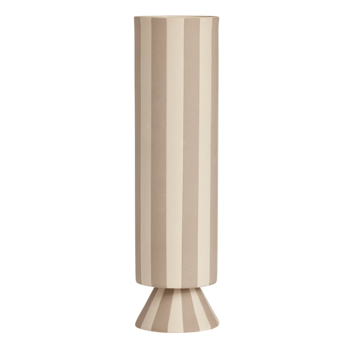 Toppu Vase von OYOY in der Farbe clay