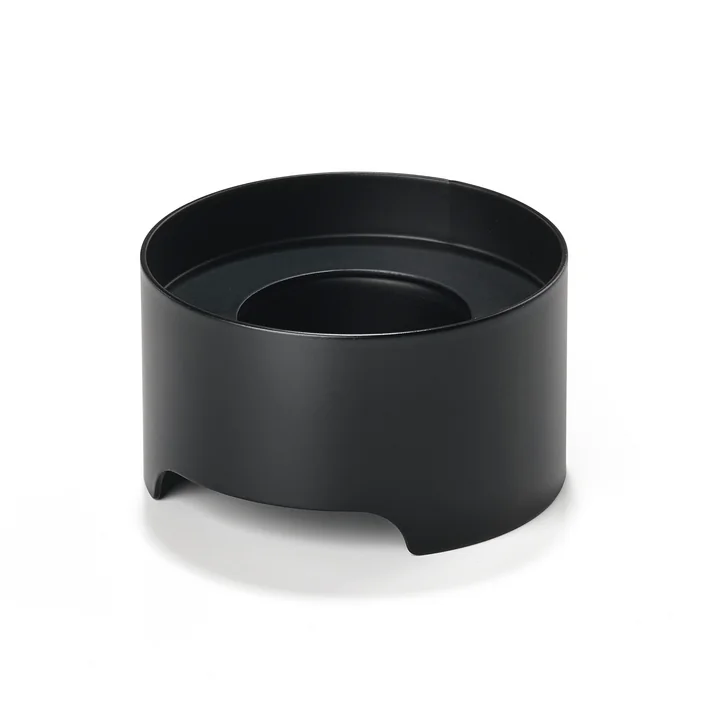 Singles Teelichthalter, Ø 7.5 x 4.2 cm, schwarz von Zone Denmark