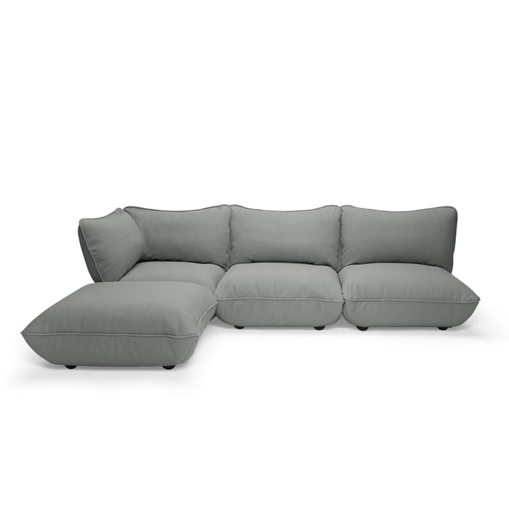Das Sumo Sofa corner von Fatboy in der Farbe mouse grey