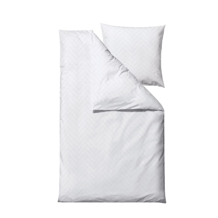 Tiles Bettwäsche von Södahl in der Farbe weiß
