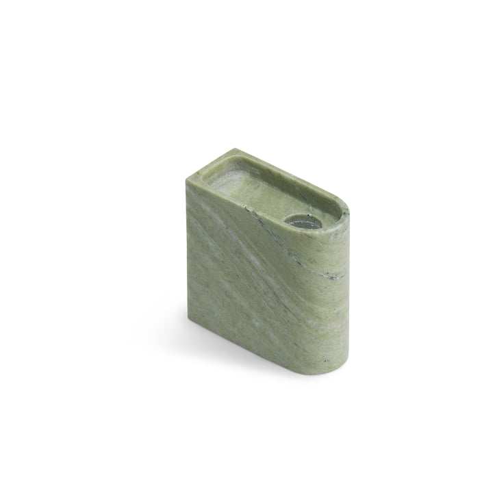 Monolith Kerzenhalter low von Northern in der Ausführung Marmor grün