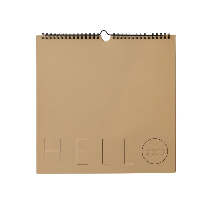 Wandkalender 2023, beige von Design Letters