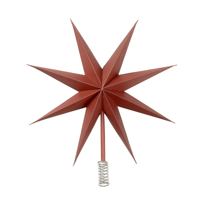 Top Star Christbaumspitze, Ø 30 cm, pompeian red von Broste Copenhagen