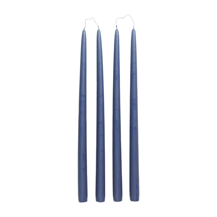 Getauchte Stabkerzen, Ø 2,2 cm, baja blue (4er Set) von Broste Copenhagen