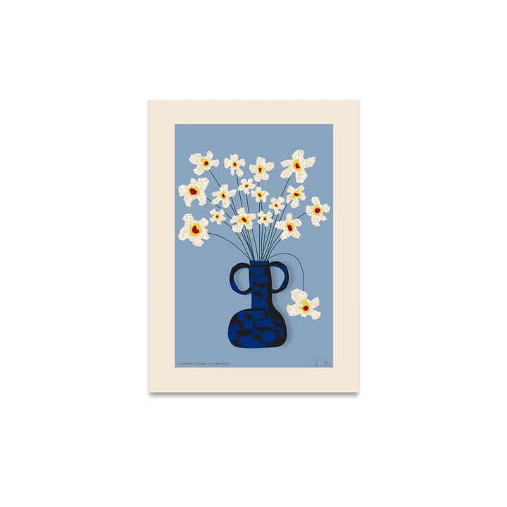 Flower Studies 04 (Stjärnöga) Poster von Paper Collective in der Ausführung 30 x 40 cm