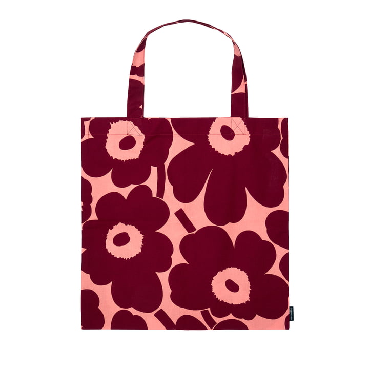 Pieni Unikko Einkaufstasche von Marimekko in pink / rot
