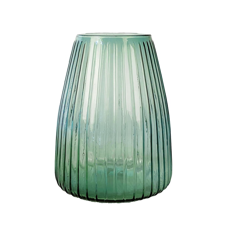 Dim Stripe Vase medium von XLBoom in der Ausführung hellgrün