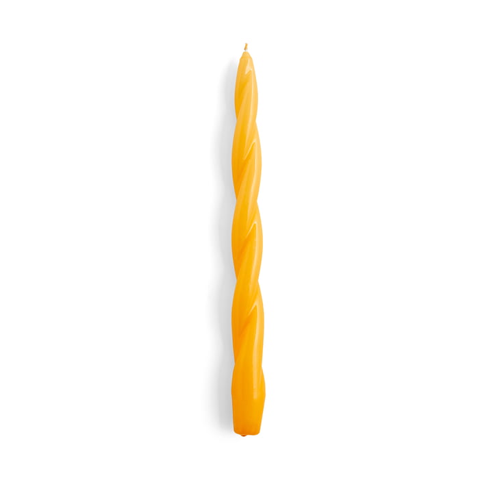 Spiral Stabkerzen, H 29 cm, warm yellow (soft twist) von Hay