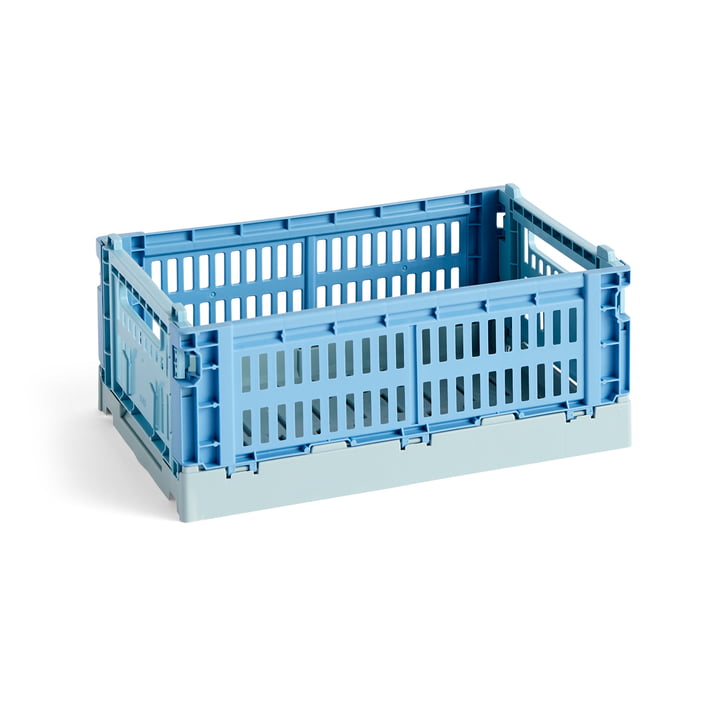 Colour Crate Mix Korb S, 26,5 x 17 cm, sky blue, recycled von Hay