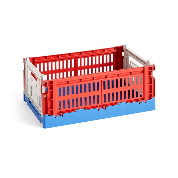 Colour Crate Mix Korb S, 26,5 x 17 cm, red, recycled von Hay
