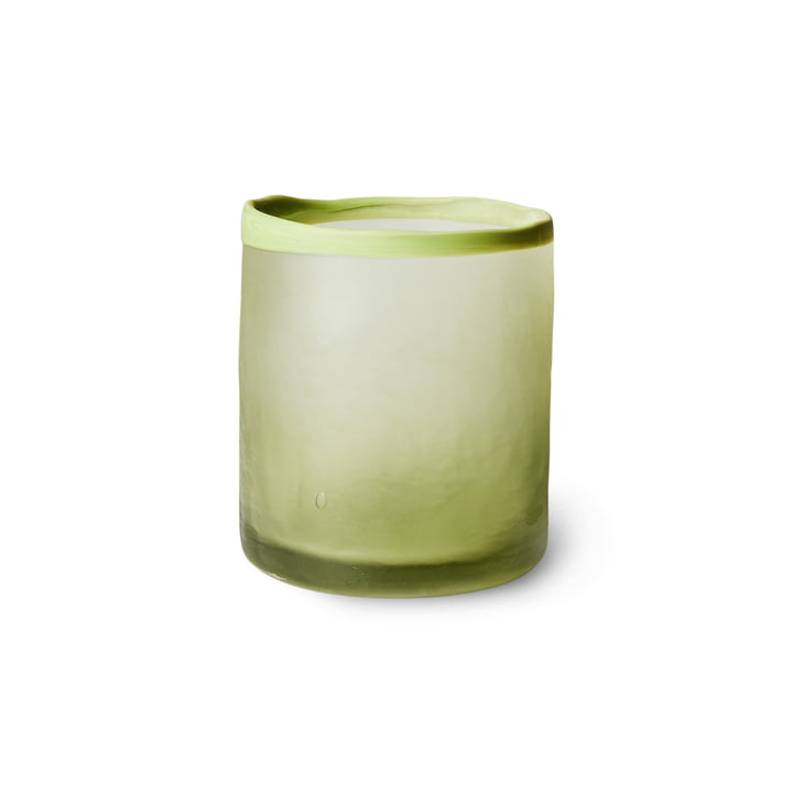 Teelichthalter aus Glas, olive von HKliving