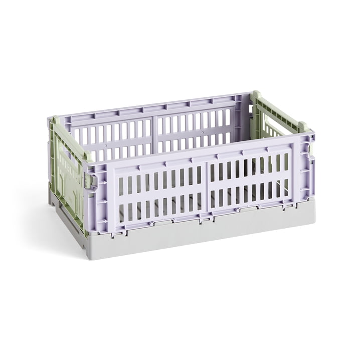 Hay - Colour Crate Mix Korb S, 26,5 x 17 cm, lavender, recycled