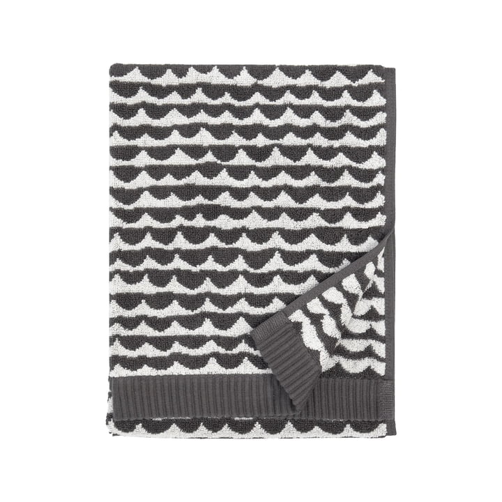 Papajo Handtuch 50 x 70 cm, weiß / schwarz von Marimekko