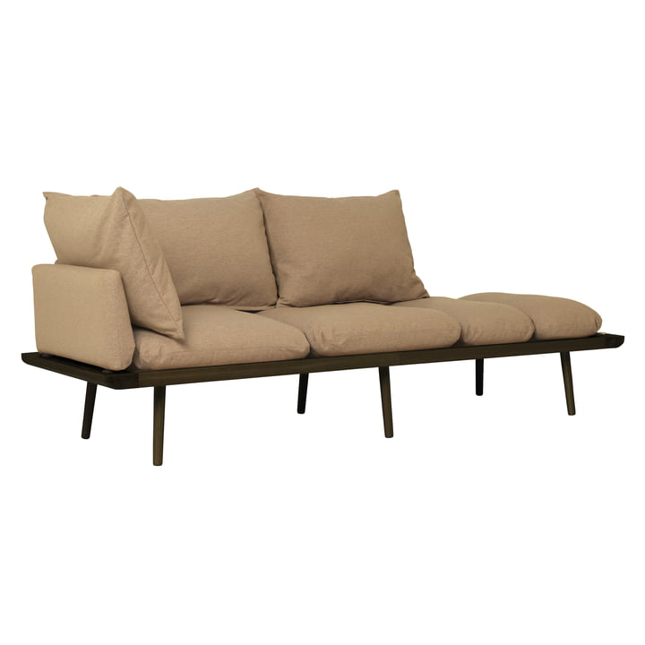Lounge Around 3-Sitzer Sofa, Eiche dunkel, sugar brown von Umage