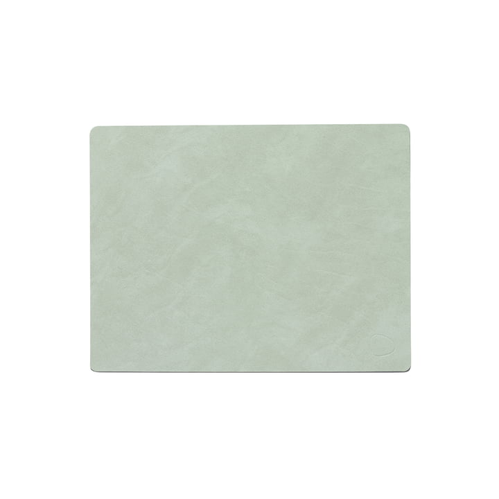 Tischset Square M, 34.5 x 26.5 cm, Nupo olivgrün von LindDNA