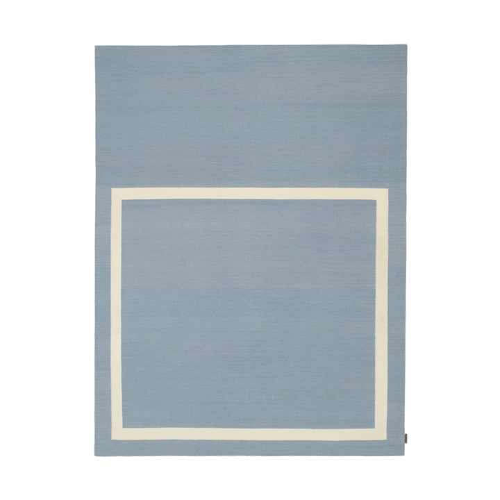 Kelim Untitled_AB12 Teppich, 180 x 240 cm, blau / beige (0021 Celestial) von Kvadrat