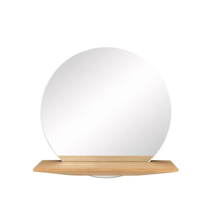 Cut Wandspiegel, Ø 45 cm, eiche von Schönbuch