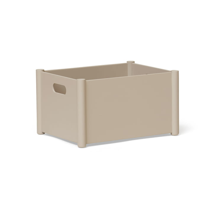Pillar Storage Box M, warm grey von Form & Refine