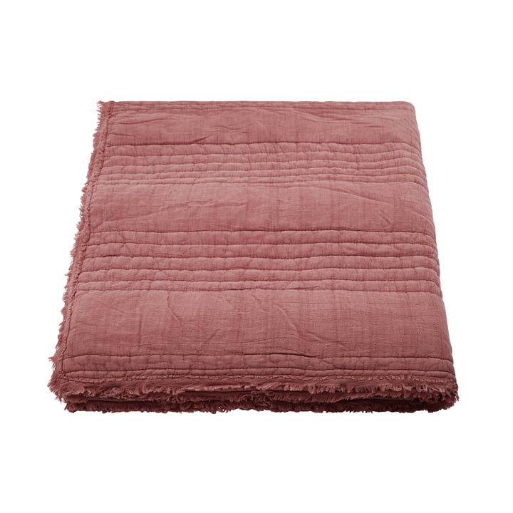 Ruffle Decke, 130 x 180 cm, dusty berry von House Doctor