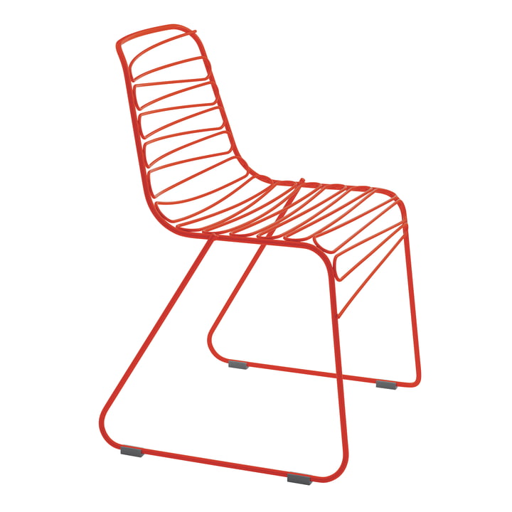 Flux Outdoor-Stuhl, rot von Magis