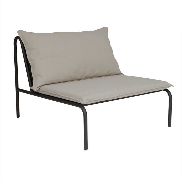Furi Outdoor Lounge Sessel von OYOY in der Farbe beige / schwarz
