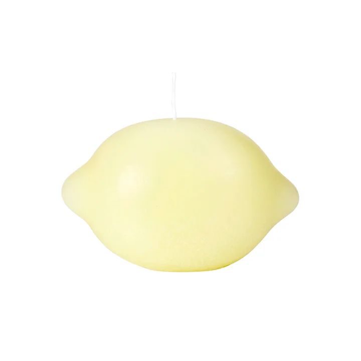 Lemon Figurkerze von Broste Copenhagen in der Farbe pastel yellow