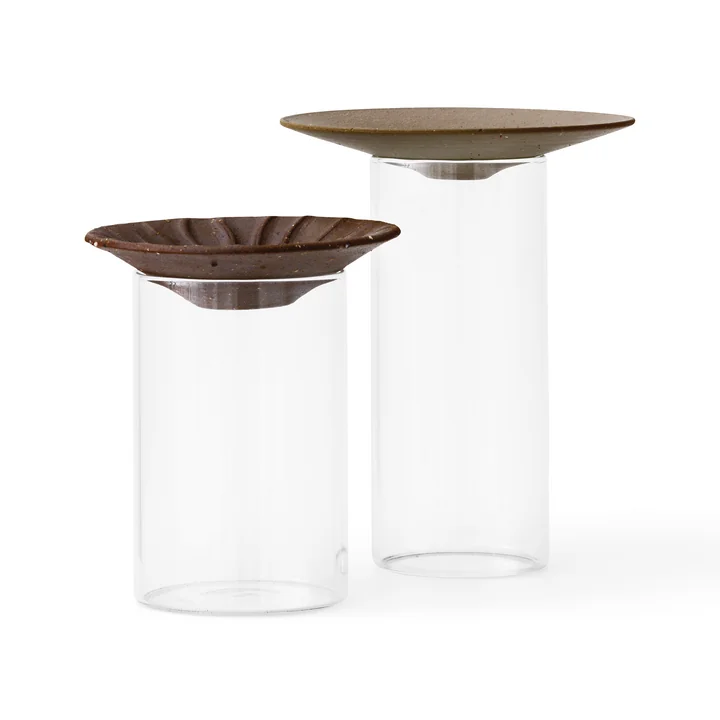 Cresco Propagation Vase (2-er Set), braun / beige von Audo