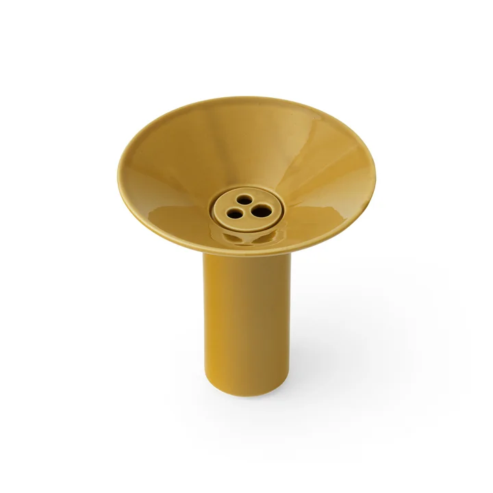 Hana Vase, ocker, H 14.5 cm von Audo