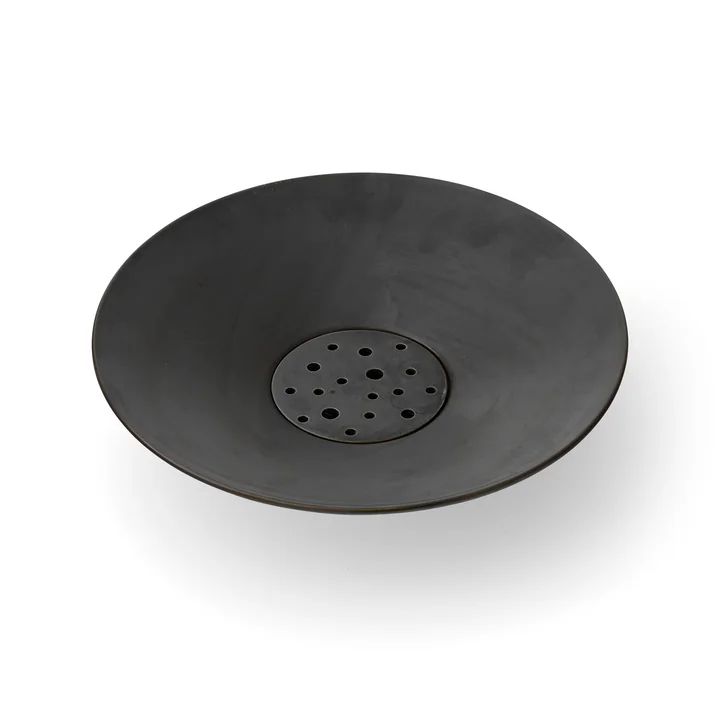 Hana Vase, umbra, H 7 cm von Audo