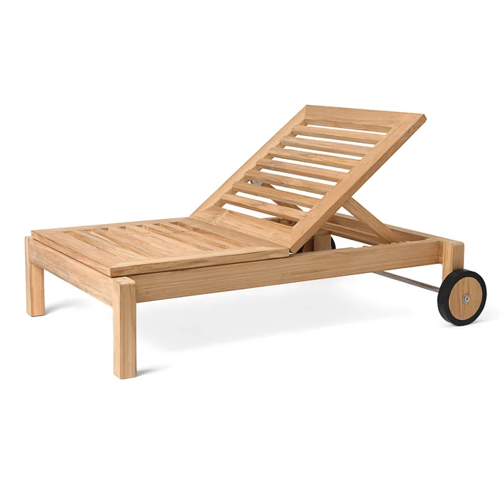 AH604 Sonnenliege, Teak unhandelt von Carl Hansen