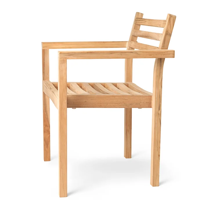AH502 Garten Armlehnstuhl, Teak unbehandelt von Carl Hansen