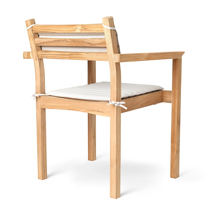 AH502 Garten Armlehnstuhl, Teak unbehandelt von Carl Hansen