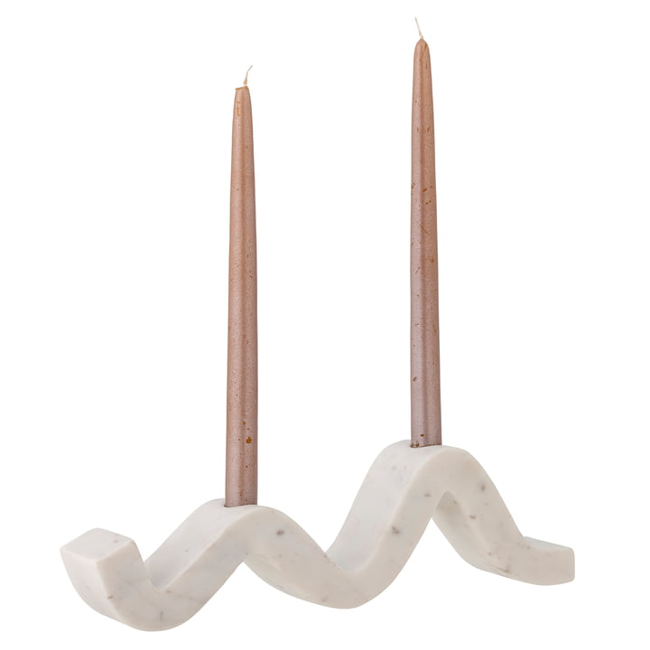 Bloomingville - Peggy Kerzenhalter, L 37 cm, weiß