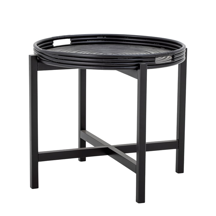 Bloomingville - Milli Tablett-Tisch, Ø 60 cm, schwarz