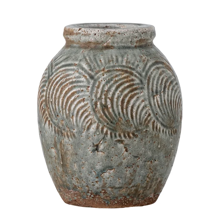 Bloomingville - Damian Deko-Vase, Ø 18 cm, grün