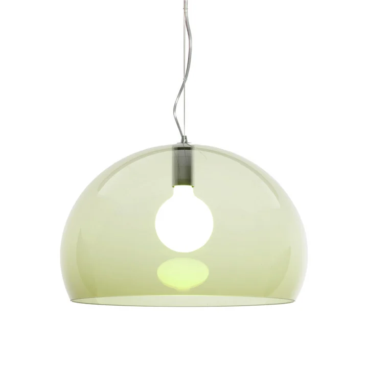 Kartell - FL/Y Pendelleuchte, olivgrün