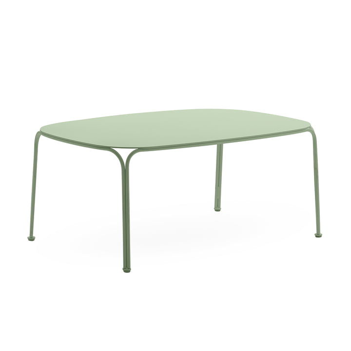 Hiray Gartentisch niedrig, H 38 cm, grün von Kartell