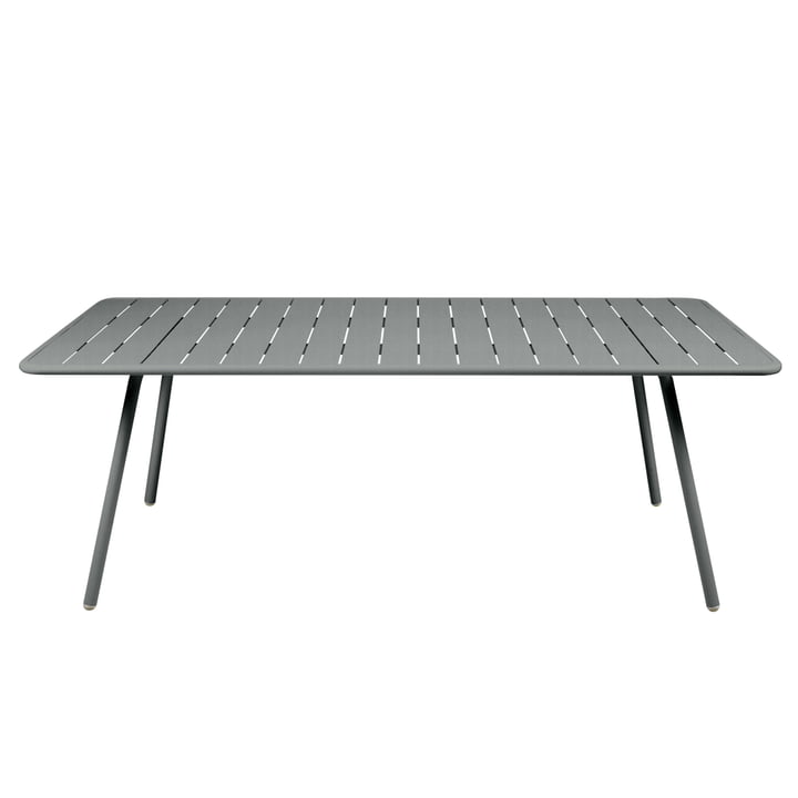 Fermob - Luxembourg Tisch, rechteckig, 207 x 100 cm, Lapilligrau