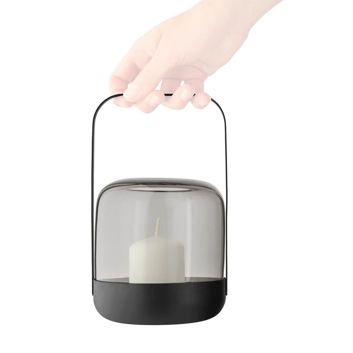 Acorn Windlicht, Ø 11 x H 20 cm, stone von Eva Solo