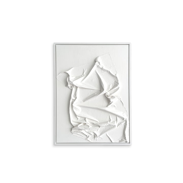 Studio Mykoda - SAHAVA Porca Miseria 1, 60 x 80 cm, weiß / Rahmen weiß