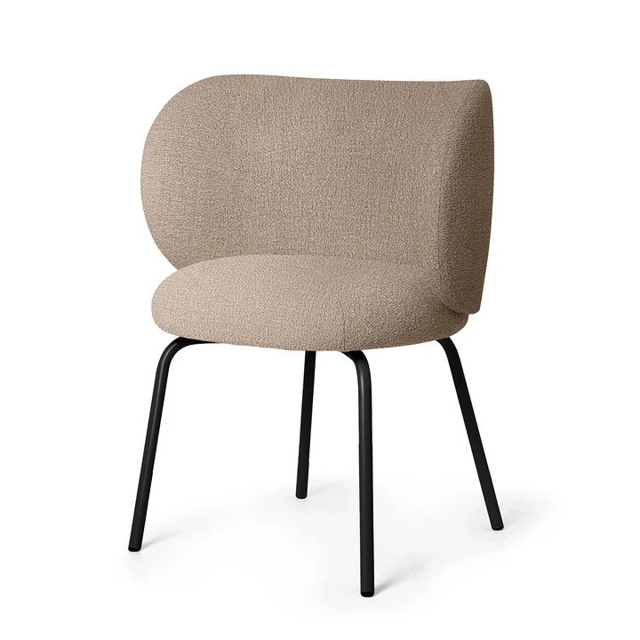 Rico Dining Chair, sand (Bouclé) von Ferm Living