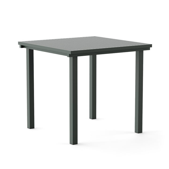 Dining Tisch, quadratisch, 80 x 80 cm, grün (RAL 200 20 10) von NINE