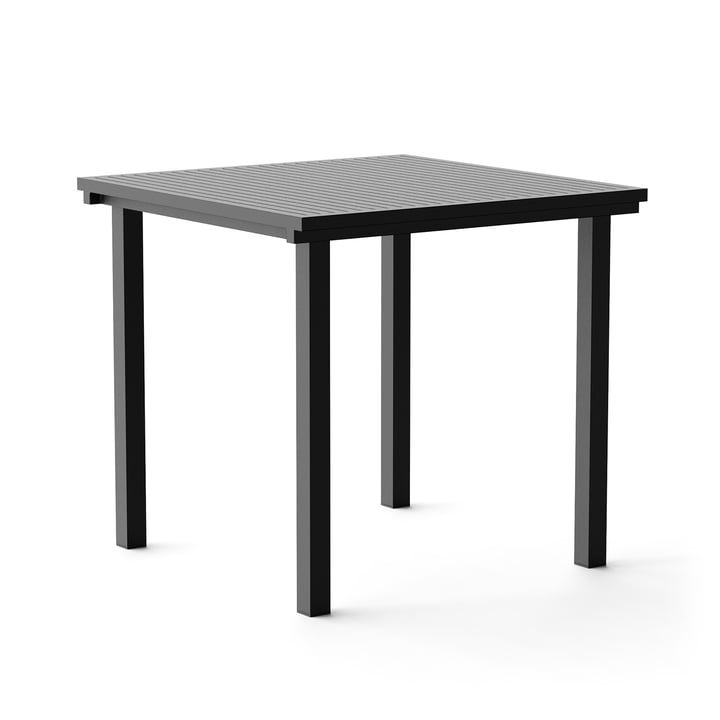 Dining Tisch, quadratisch, 80 x 80 cm, schwarz (RAL 9011) von NINE
