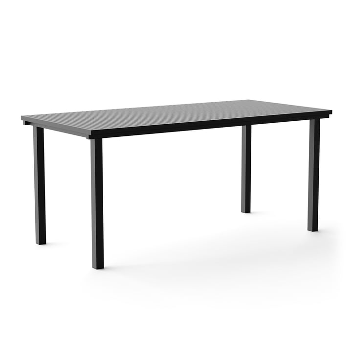Dining Tisch, rechteckig, 167 x 80 cm, schwarz (RAL 9011) von NINE